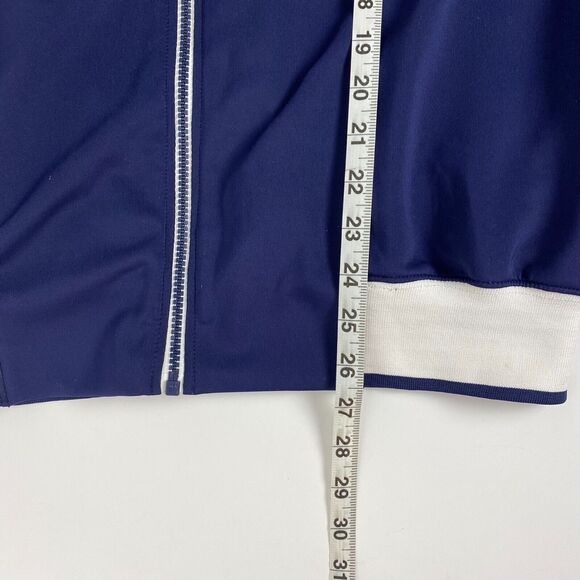 F&G Tech Golf Jacket Sweater Full Zip‎ Size M Blue White Pockets Logo - Picture 12 of 15